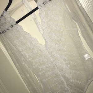 Lace sheer bodysuit